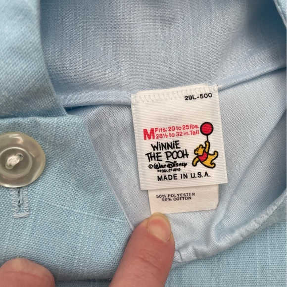 Vintage 1986 Walt Disney Embroidered Bunny Toddler Boy John John Size M - Picture 3 of 6